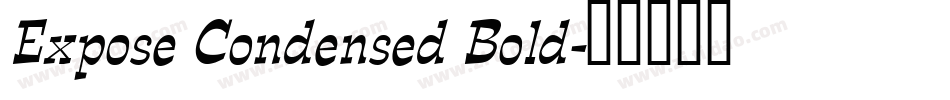 Expose Condensed Bold字体转换